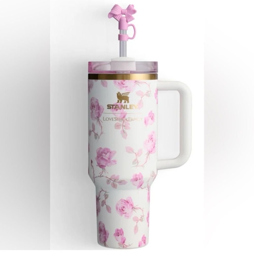 Ribbon Rosa Stanley x LoveShackFancy 40oz quencher NIB